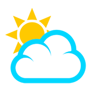 ⛅ Emoji Sonne hinter Wolke JoyPixels 3.0.