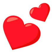 Émoji 💕 Deux Cœurs sur JoyPixels 3.0.
