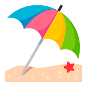⛱️ Emoji aufgestellter Sonnenschirm JoyPixels 3.0.
