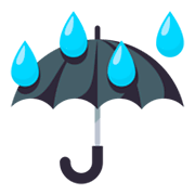 ☔ Emoji Paraguas Con Gotas De Lluvia en JoyPixels 3.0.