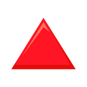 🔺 Emoji Triângulo Vermelho Para Cima na JoyPixels 3.0.