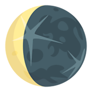Emoji 🌘 Luna Calante su JoyPixels 3.0.