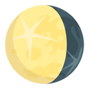 🌖 Emoji drittes Mondviertel JoyPixels 3.0.