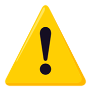 Émoji ⚠️ Symbole D’avertissement sur JoyPixels 3.0.
