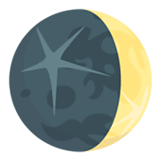Emoji 🌒 Luna Crescente su JoyPixels 3.0.