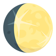 Emoji 🌔 Gibbosa Crescente su JoyPixels 3.0.