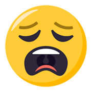😩 Emoji Rosto Desolado na JoyPixels 3.0.