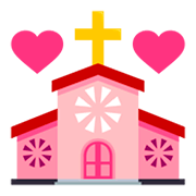 💒 Emoji Iglesia Celebrando Boda en JoyPixels 3.0.