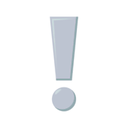 ❕ Emoji Exclamación Blanca en JoyPixels 3.0.