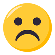 ☹️ Emoji Rosto Descontente na JoyPixels 3.0.