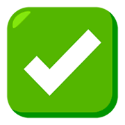 ✅ Emoji Botón De Marca De Verificación en JoyPixels 3.0.