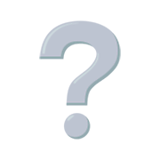 Emoji ❔ Punto Interrogativo Bianco su JoyPixels 3.0.