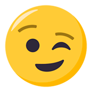 Emoji 😉 Faccina Che Fa L’occhiolino su JoyPixels 3.0.