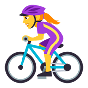 Emoji 🚴‍♀️ Ciclista Donna su JoyPixels 3.0.