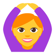 🙆‍♀️ Emoji Mujer Haciendo El Gesto De «de Acuerdo» en JoyPixels 3.0.