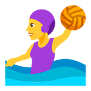 🤽‍♀️ Emoji Mulher Jogando Polo Aquático na JoyPixels 3.0.