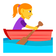 🚣‍♀️ Emoji Mujer Remando En Un Bote en JoyPixels 3.0.