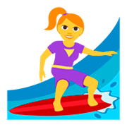 Émoji 🏄‍♀️ Surfeuse sur JoyPixels 3.0.