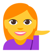 Emoji 💁‍♀️ Donna Con Suggerimento su JoyPixels 3.0.