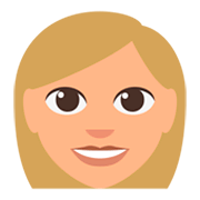 👩🏼 Emoji Frau: mittelhelle Hautfarbe JoyPixels 3.0.