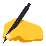 ✍️ Emoji Escrevendo à Mão na JoyPixels 3.0.