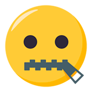 🤐 Emoji Rosto Com Boca De Zíper na JoyPixels 3.0.