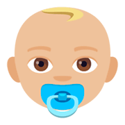 👶🏼 Emoji Bebê: Pele Morena Clara na JoyPixels 4.0.