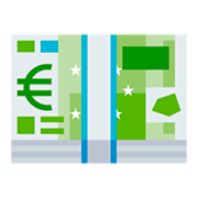 Emoji 💶 Banconota Euro su JoyPixels 4.0.