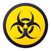 Emoji ☣️ Simbolo Del Rischio Biologico su JoyPixels 4.0.