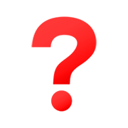 ❓ Emoji rotes Fragezeichen JoyPixels 4.0.