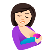 🤱🏻 Emoji Amamentando: Pele Clara na JoyPixels 4.0.