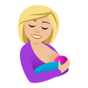 🤱🏼 Emoji Lactancia Materna: Tono De Piel Claro Medio en JoyPixels 4.0.