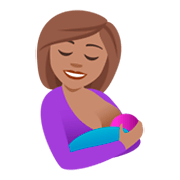 🤱🏽 Emoji Lactancia Materna: Tono De Piel Medio en JoyPixels 4.0.
