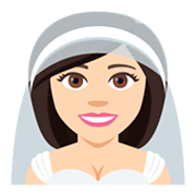 👰🏻 Emoji Novia Con Velo: Tono De Piel Claro en JoyPixels 4.0.