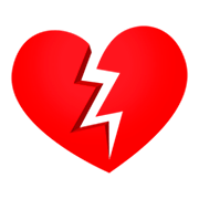 💔 Emoji Corazón Roto en JoyPixels 4.0.