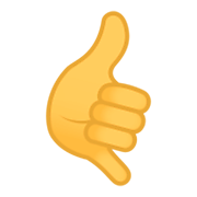 🤙 Emoji Mano Haciendo El Gesto De Llamar en JoyPixels 4.0.