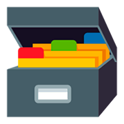🗃️ Emoji Caixa De Arquivos na JoyPixels 4.0.