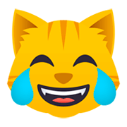 😹 Emoji Rosto De Gato Com Lágrimas De Alegria na JoyPixels 4.0.