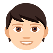 Emoji 🧒🏻 Bimbo: Carnagione Chiara su JoyPixels 4.0.
