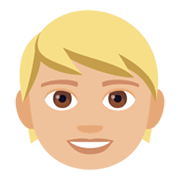 🧒🏼 Emoji Infante: Tono De Piel Claro Medio en JoyPixels 4.0.