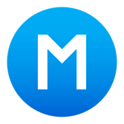 Ⓜ️ Emoji Buchstabe „M“ in Kreis JoyPixels 4.0.
