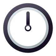 Émoji 🕛 Midi/minuit sur JoyPixels 4.0.
