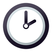 Emoji 🕑 Ore Due su JoyPixels 4.0.