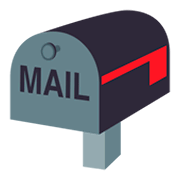 📪 Emoji geschlossener Briefkasten ohne Post JoyPixels 4.0.
