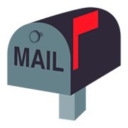 📫 Emoji geschlossener Briefkasten mit Post JoyPixels 4.0.
