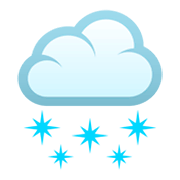 🌨️ Emoji Wolke mit Schnee JoyPixels 4.0.