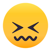 Emoji 😖 Faccina Frustrata su JoyPixels 4.0.
