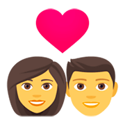 👩‍❤️‍👨 Emoji Pareja Enamorada: Mujer Y Hombre en JoyPixels 4.0.