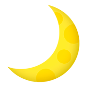 Emoji 🌙 Spicchio Di Luna su JoyPixels 4.0.