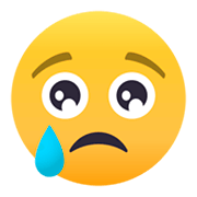 😢 Emoji Rosto Chorando na JoyPixels 4.0.